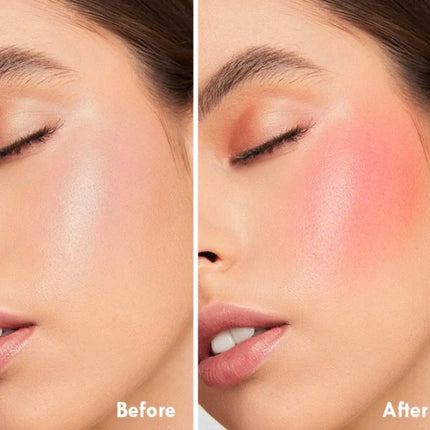 Soft Blush Cream, Single Color Palette for Young Girls, Peach Orange Blush, Rouge Nude Makeup, Multi-purpose Lipstick and Blush