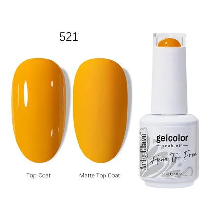 Arte Clavo HEMA TPO FREE Gel Nail Polish 15ML Long Lasting For Manicure Semi Permanent Nail Art UV LED Gel Varnish Nail Supplies