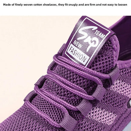 Women Casual Sports Shoes Breathable Lightweight Sneakers Anti-slip Flats Outdoor Running Walking Shoes Female Vulcanized Shoes