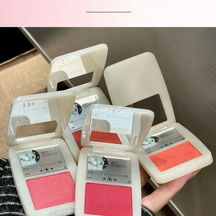 Matte Blusher Palette Soft Silky Cheek Natural Facial Rouge Plate Mashed Potato Lasting Nude Low Saturation Powder Blusher Disk