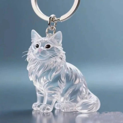 Dog Hair Storage Cute Pendant Keychain Bag Pendant Couple Car Key Chains Jewelry Souvenir Collection Gift Decoration Accessories