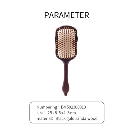 Detangling Hair Brush Women Custom Name Sandalwood HairBrush Wide Tooth Paddle Hairbrush Wood Comb for Hair Massage Scalp Brush