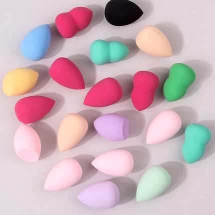 10/25/50/100-Pack Random Color & Shape Makeup Sponges, Latex-Free Blending Tools for Liquid/Cream/Powder