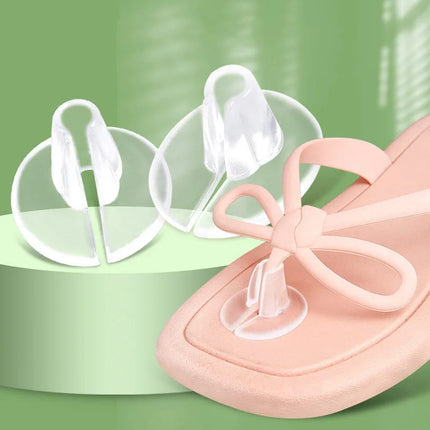 2pc Invisibles Flip-Flop Gel Pad Anti-Slip Anti Wear Foot Gel Toe Guards Cushions Toe Separator for Women Men