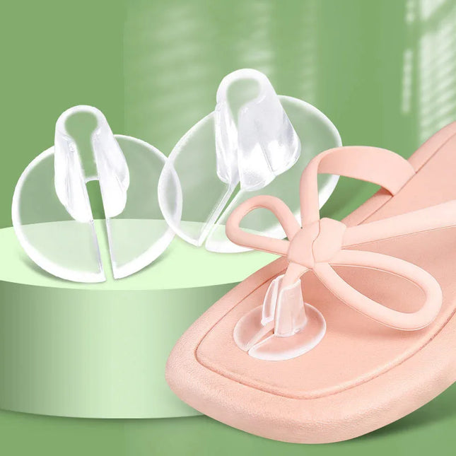 2pc Invisibles Flip-Flop Gel Pad Anti-Slip Anti Wear Foot Gel Toe Guards Cushions Toe Separator for Women Men