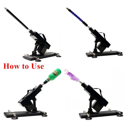 Powerful Vibrator Automatic Telescopic Sex Machine With Dildo Attachments Female Vagina Anal Masturbation Sex Toys For Women Men