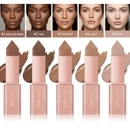 Triangle Bronze Contour Stick Face Sculpting Concealer Cream Cover Dark Circle Hydrating Long Lasting Anti-oxidant Facial Makeup