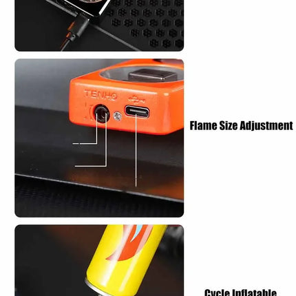 2025 Voice Controlled Ignition Gas Lighter 4 Ignition Methods Battery Display Open Fire Switching Jet Fire USB Electric Lighters