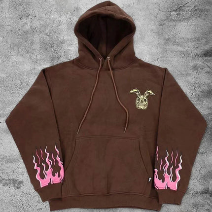Women Men Y2K Fashion Hoodie Letter Graphics Print Zip Hoodie Clothes Women Hip-hop Long Sleeve Sweatshirt Oversized Top