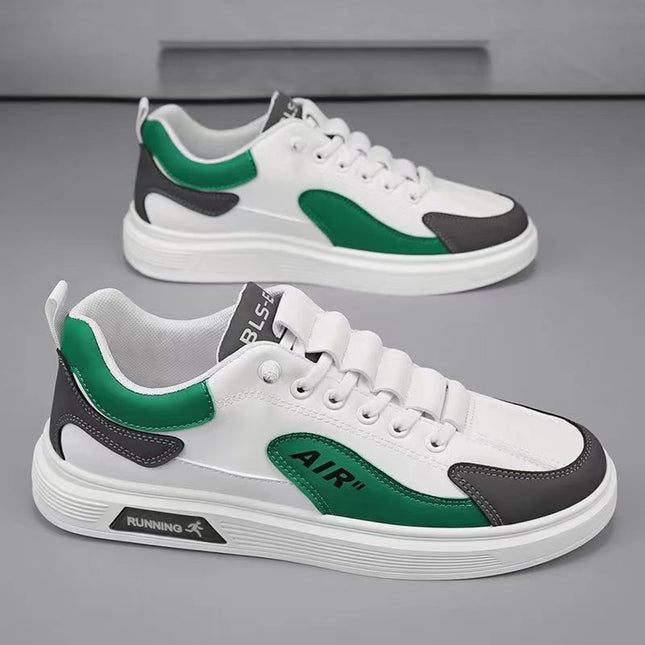 New Men's Shoes Leather Fashion Low-top Men's Casual Trendy Shoes Running Sports