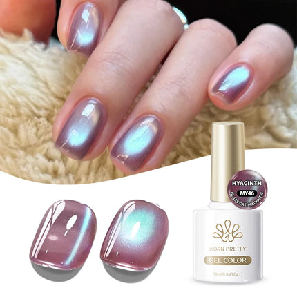 BORN PRETTY 10ml Pink Water Light Cat Magnetic Gel Polish Spaking Glitter UV LED Soak Off Gel Varnish Crystal DIY Manicure