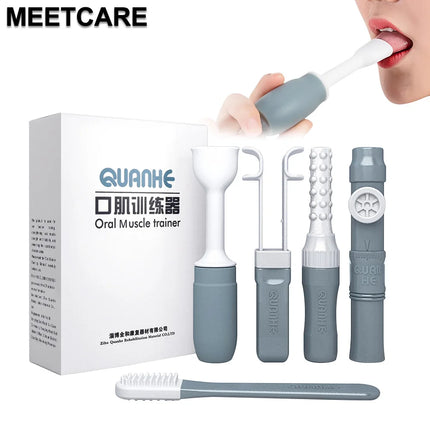Chewing Teether Tube for Adult Kids Speech Therapy Autism Sensory Rehabilitation Lower jaw Tongue Muscle Trainer Talk Tools