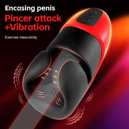 Mens Penis Trainer Masturbator Powerful Vibration Ejaculation Delay Cock Glans Blowjob Stimulator Massager Adult Male Sex Toys