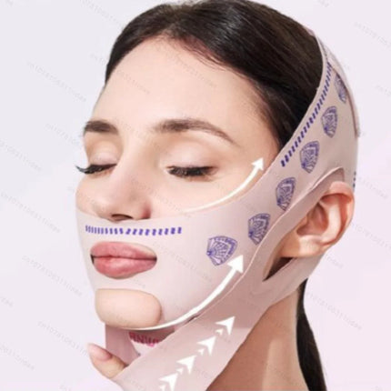 Double Layer Upgraded Chin Up Mask V-Line Face Lift Tighten Mask Face Lifting Belt Anti Wrinkle Facial Massage Strap Skin Care ﻿