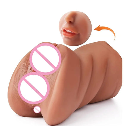 Male Penis Sex Mouth Masturbator Deep Vagina for Man Masturbation Pussy Men's Sexual Sex toy Penetration Anal juguetes sexuales