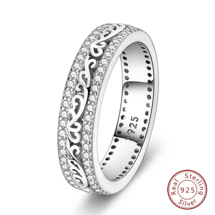 Fashion Original Luminous Firefly Rings 100% 925 Silver Eternal Heart-Shaped Zircon Rings Fine Wedding Engagement Jewelry Gifts
