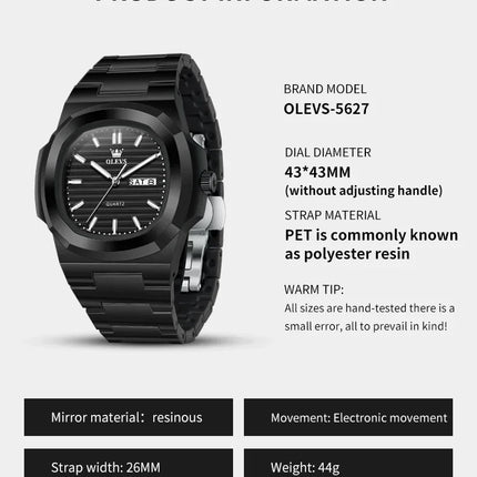 OLEVS Fashion Youth Watch Waterproof Date Week Luminous Watch for Unisex White Resin Men's Quartz Watches Student reloj hombre