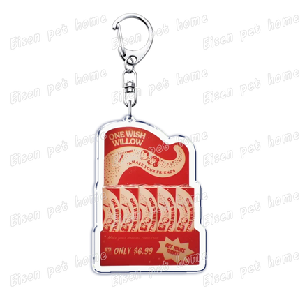 Horror Movie Obsession Keychain for Accessorie Bag Scary One Wish Willow Farming Keyrings Jewelry Friends Nikki Fans Gifts