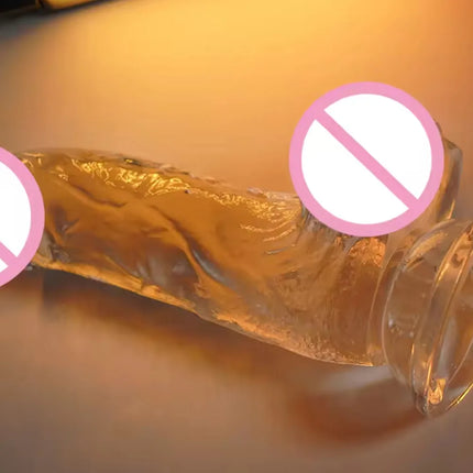 3 Sizes Realistic Jelly Dildo with Suction Cup Big Dick Female Masturbator Clitoral Stimulator Lesbian Sex Toys for Women