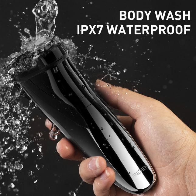 ENCHEN Blackstone3 Electric Rotary 3D Shaver 100% Waterproof With POP-UP Precision Trimmer And Type-C Quick Charging
