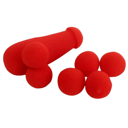 Red Sponge Balls Magic Trick Sponge Magic Prop Funny Gadgets Small Sponge Brother Performing Gimmick Magic Red Sponge