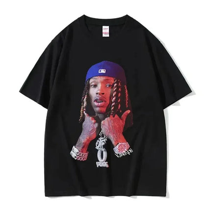 Rapper K-King Von Graphic Print T-Shirts Men Women Streetwear Hip Hop Fashion Cotton Oversized Tops Harajuku Y2K Summer New Tees