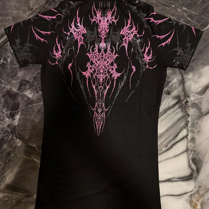 Breathedivinity Men's Fashion Fitness Short Sleeve T-Shirt Breathable Comfortable Sportswear round Neck Printed Cotton Top