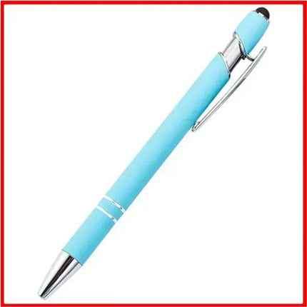 200 Pcs Light - Metal Capacitive Universal Touch Screen Stylus Ballpoint Pen Writing Stationery Office Gifts Free custom Logo