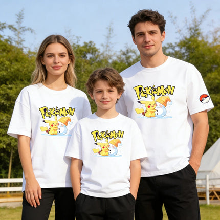 2026 Pokemon T-shirt Pure Cotton Casual T-shirt Round Neck T-shirt Short Sleeve Clothing Summer Sports Casual Short Sleeve Top