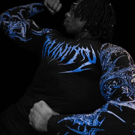 2026 New Dragon Awakening Pattern Gym Long Sleeve Top for Spring and Summer Running Swimming Weightlifting Fitness Clothes