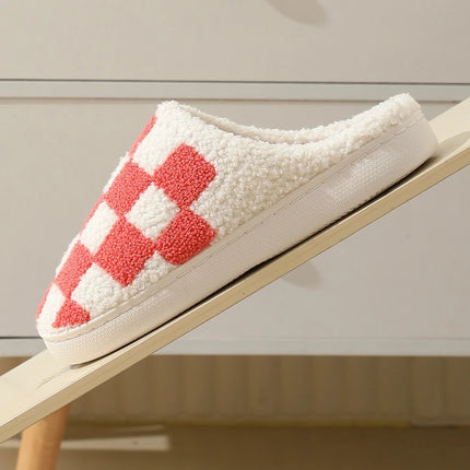 Women Indoor Slippers Warm Plush Home Slipper Autumn Winter Shoes Woman House Flat Floor Soft Silent Slides for Bedroom