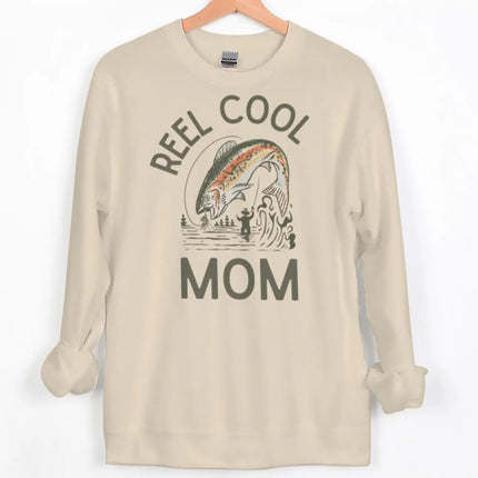 Reel Cool Dad/Mom Vintage Style Sweatshirt Men Women Fishing Lover Gifts Y2K Hoodies Long Sleeve Couple Matching Sweatshirts