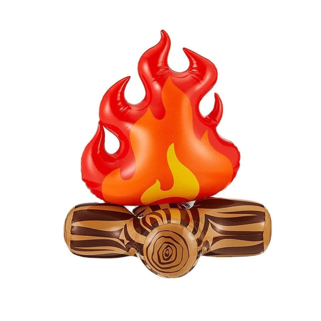 PVC Inflatable Campfire Gas-filled Flame Simulation Camping Accessory Simulated Flame Model Camping Props Toys Party Decoration