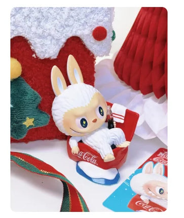 Genuine POPMART Labubu Coca Cola Series Blind Box Kawaii Anime Figure Desktop Decoration Mystery Box  Cute Girls Birthday Gifts