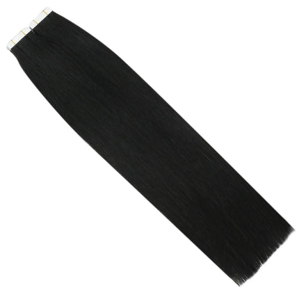Moresoo Tape in Human Hair Virgin Extensions Injected 12 Months 2.5G/PCS Double Drawn Natural Straight Invisible Brazilian Hair