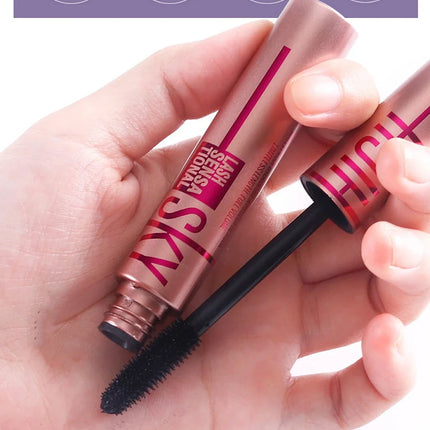 Mascara Long Lasting Waterproof Lengthens Eyelashes Extension Black Lengthening 4D Silk Fiber Cosmetics Eye Lashes Brush Tool