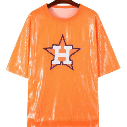 2025 New Cowboy Baseball Football Game Female Tops Sequin Women Jersey Dress