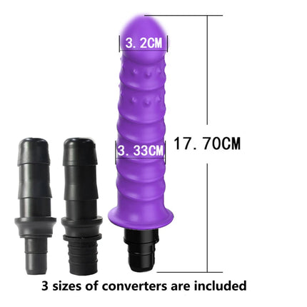 1pc purple Silicone Massage Head, Fascia Gun Massage Head, With Multiple Uses, Including Three Interfaces, Used For Fascia Gun