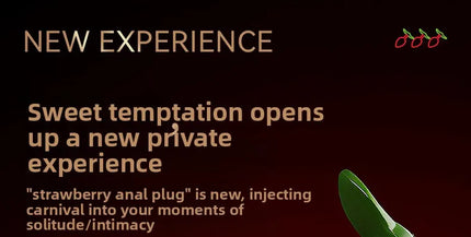 1pcs, Strawberry shaped metal anal plug, butt plug, dildos, adult women toys, adult men toys, adult pleasure, sexual wellness