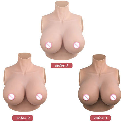 Eyung H Cup Silicone Breast Forms Fake Tits Enhancer For Crossdresser Drag Queen Fake Boobs Tits Breastplate Male To Female Sissy