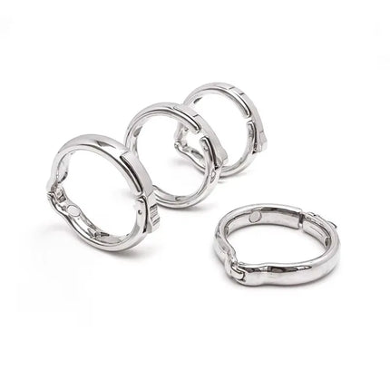 1Pcs, Adjustable metal penile ring, penile exercise correction, glans restraint, male sex toys