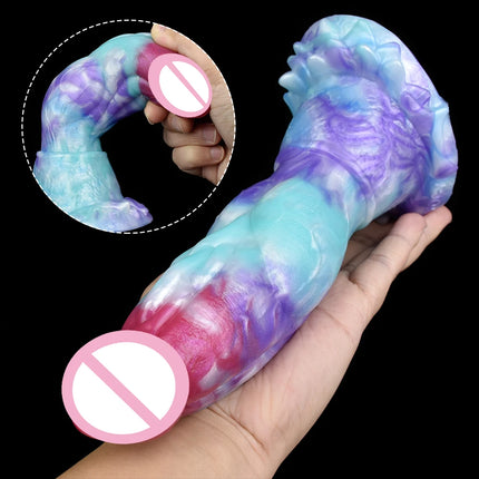 YESBUY Monster Animal Penis S/L/M Ice Dragon Dildo With Suction Cup Butt Plug Anal Vaginal Massager For Men Women Adults Sex Toy
