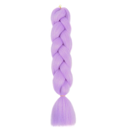 Synthetic 24Inch Purple Braiding Hair Extensions for Crochet Braids DIY Jumbo Ponytail Braid,Ru Mi Hairstyle,Multi-colored Hair