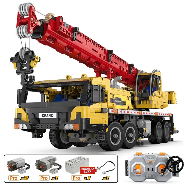 Cada City Remote Control Engineering Vehicle Truck Crane Building Blocks Technical MOC RC Car Bricks DIY Toys For Children Gifts