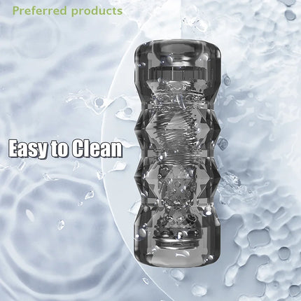 Soft Pussy Vagina Masturbation Products Male Silicone Masturbator Cup Penis Trainer Adult Endurance Vacuum Pocket Cup For Adults