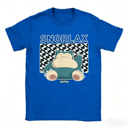 2026 Hot Sale Pokemon Snorlax T-shirt Cute Anime Cartoon Graphic Print Tee Men Women Casual Short Sleeve Summer Top Fans Gift