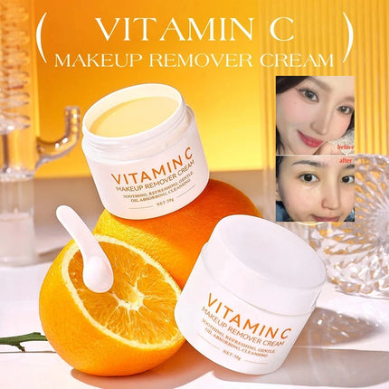 Vitamin C Cleansing Balm Easily & Effectively Remove Makeup Deeply Cleanses Nourishes Skin Refreshed & Non-greasy Cleansing Balm