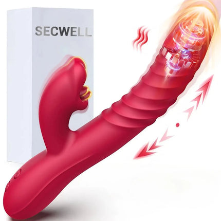 Female Licking Thrusting Dildo Vibrator G Spot Clitoris Anal Stimulator Vagina Masturbators Adult Sex Toy for Women 18+