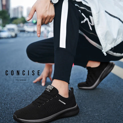 Sneakers Men Running Walking Knit Shoes Fashion Casual High Quality Sport Athletic Gym Lightweight Men Casual Shoes