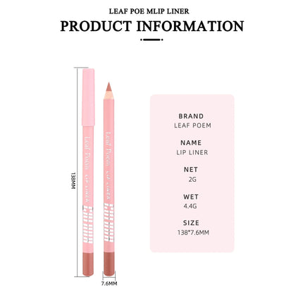 Lipstick Lipliner Pen Set Matte Velvet Lip Liner Pencil Contour Makeup Sexy Red Lip Stick Long Lasting Cosmetics